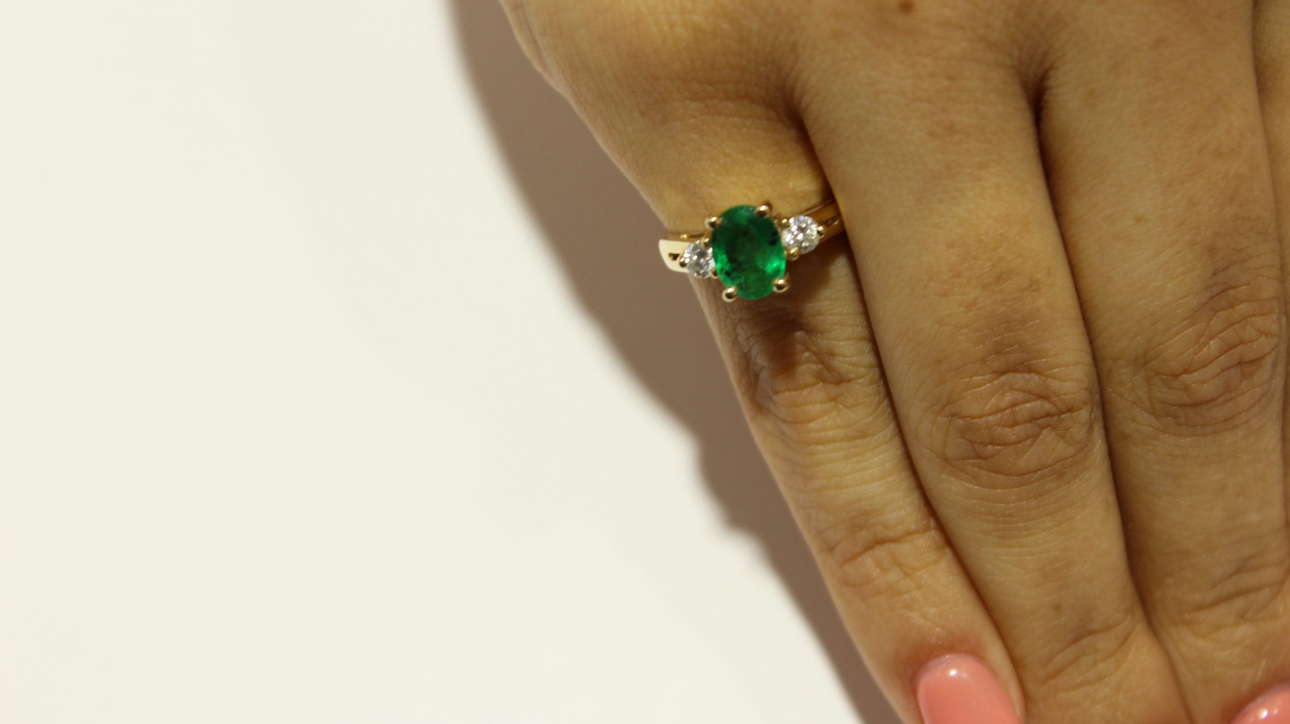 Rose Gold Oval Emerald Engagement Ring with Diamond Halo – Christopher  Duquet Fine Jewelry